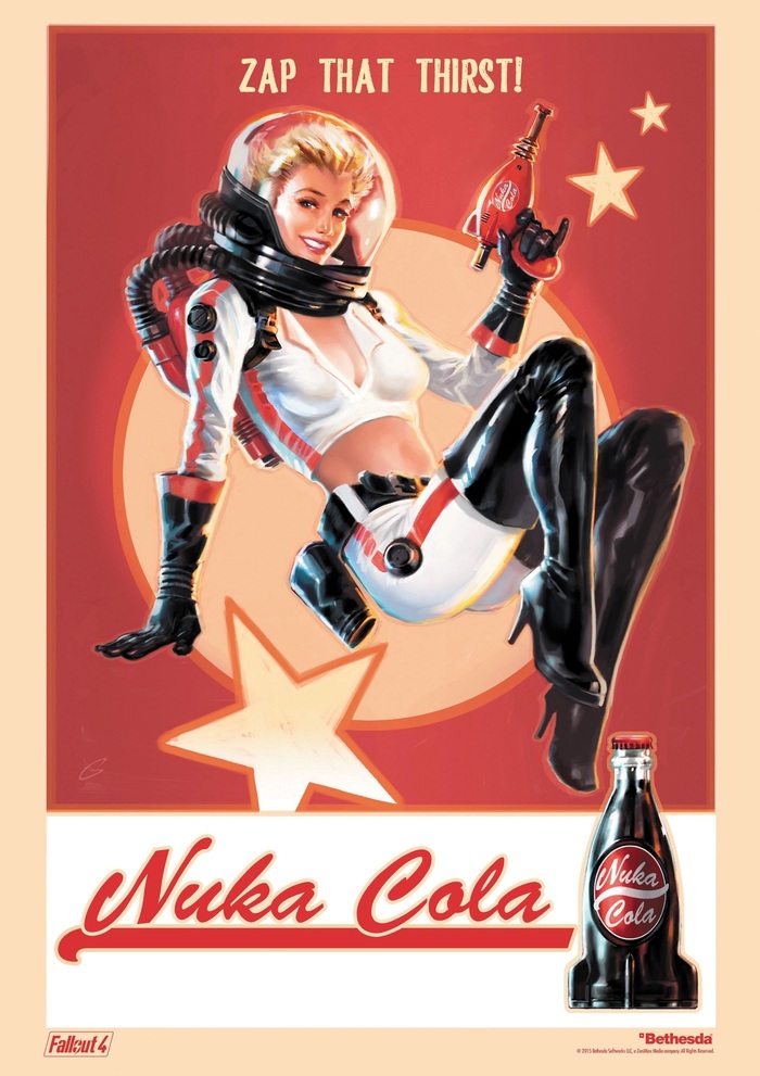 Nuka cola girl!    fallout 4 , , , Fallout, Nuka Cola, Nuka-world, Pin Up, 