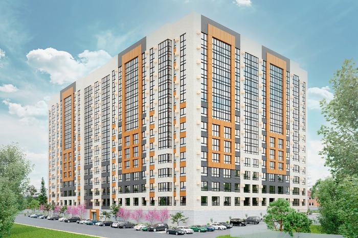 Рендер застройщика - вид с северной стороны