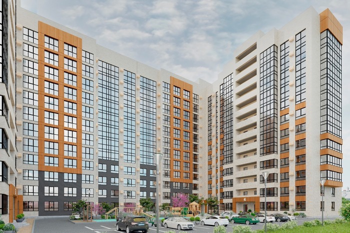 Рендер застройщика - вид с западной стороны