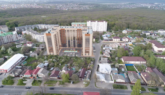 Рендер застройщика - вид с юго-западной стороны