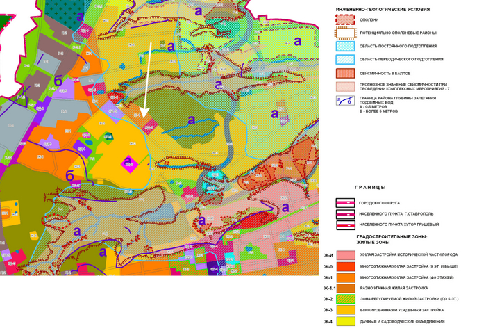 Карта градостроительного зонирования