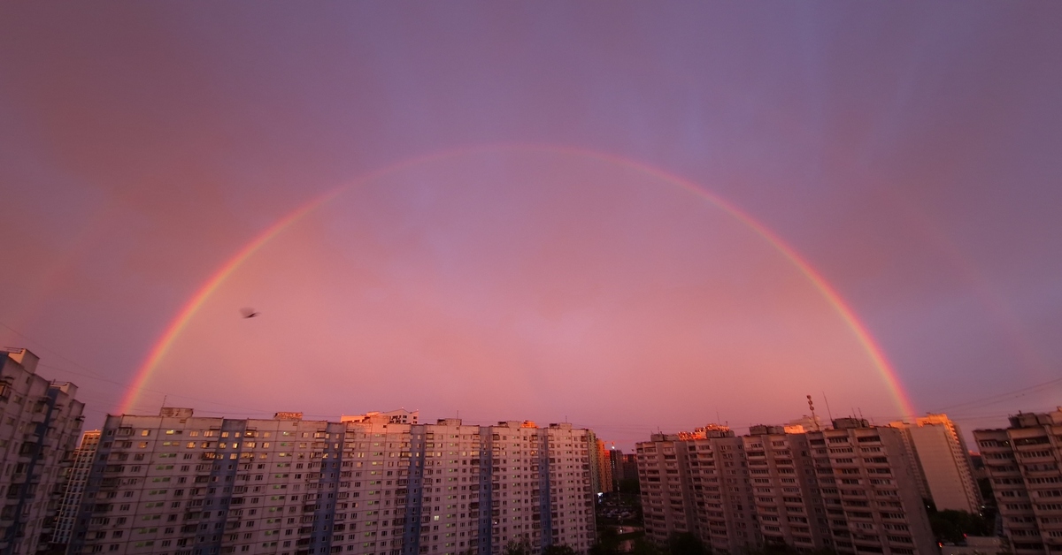 Утренняя радуга | Пикабу