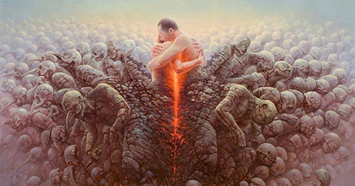 Физические страдания кармический. Художник Tomasz Alen Kopera.