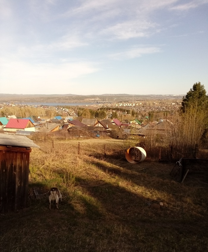 Красивый вид с горы:)