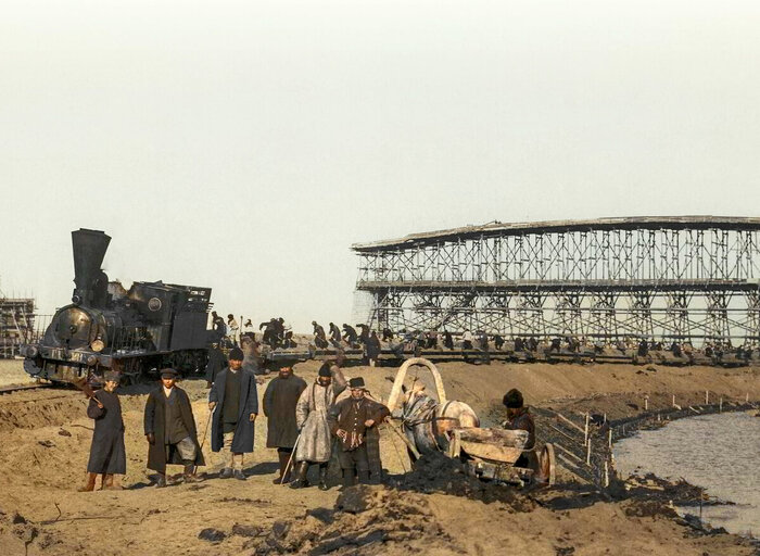 Автор: Л.С. Буланже. Источник: Шишова Т.А. "Мосты города Омска", Омское книжное издательство, 2012г.