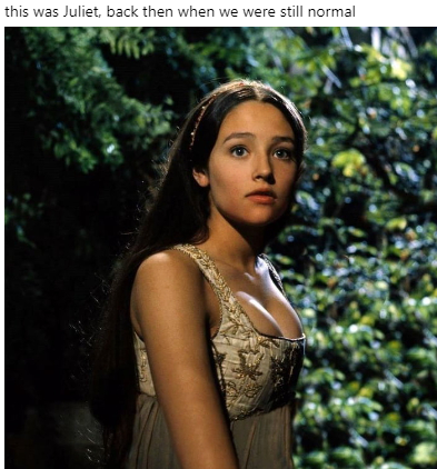 Вот Джульета. Тогда, когда мы ещё были нормальными