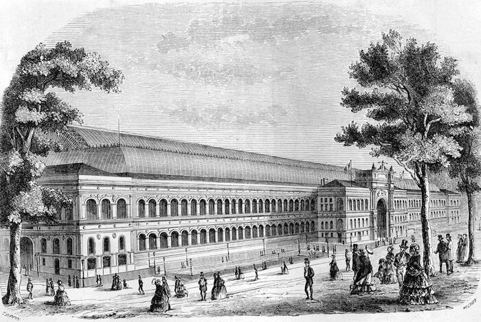 «Дворец индустрии», Париж 1855