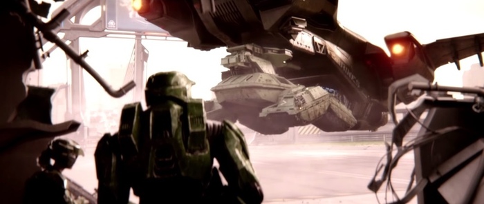 M808 «Скорпион» на внешней подвеске «Пеликана». Корабль конечно мог поднять в воздух такой груз, но превращался в лёгкую цель для всего летающего и стреляющего