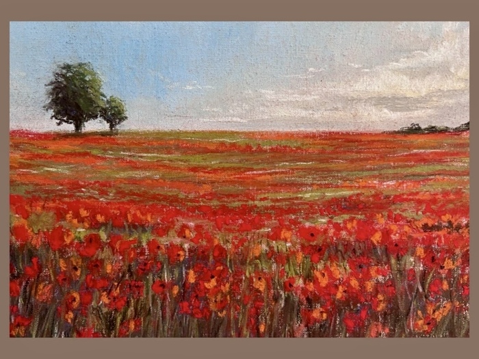 Сухая пастель, бумага для пастели Pallazzo. Не лучший выбор, но отличия от прошлой работы явно видны