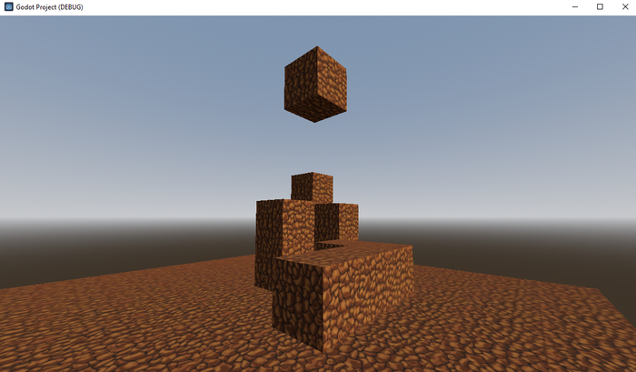 Куда без попытки сделать майнкрафт, можно ставить и ломать блоки. Инвентаря и прочих вещей конечно же нет.