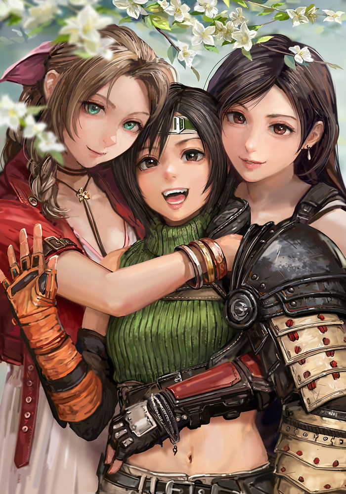  , , Final Fantasy VII, Aerith Gainsborough, Tifa Lockhart, Yuffie kisaragi