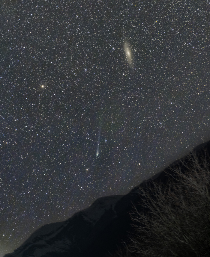 Sony a7III, 70mm, f/4, ISO 1600, 65 кадров по 30 сек (с астротрекера)