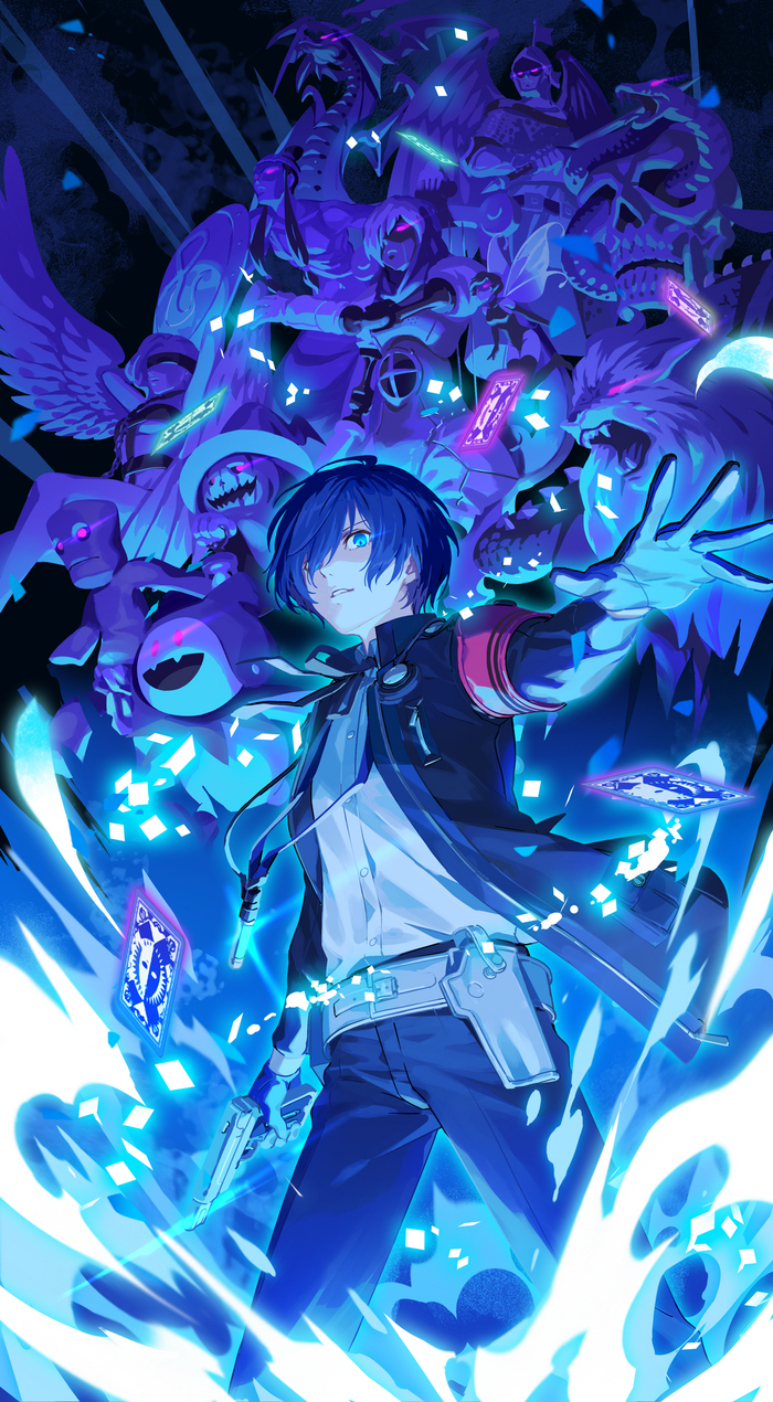 Persona 3 Anime Art, , Persona, Persona 3, , Takeba Yukari, Aegis, Mitsuru kirijo, Yamagishi fuuka, 