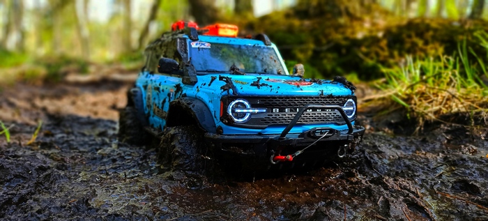R/C Muddy Mud Ford Bronco Made for Mudding in the Mud Scale  , , , 