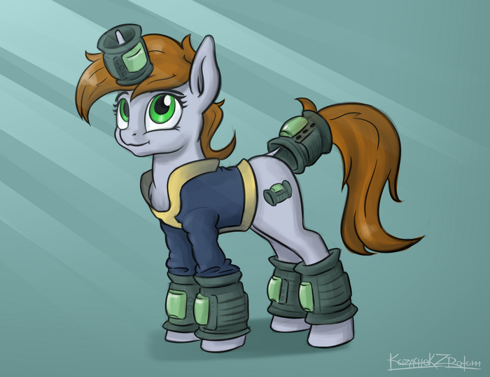 - My Little Pony, Original Character, Littlepip, Fallout: Equestria