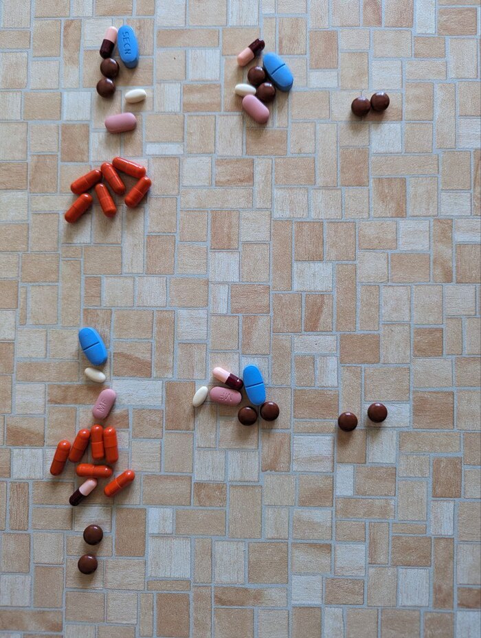 Рацион для двух человек где-то в середине лечения %)