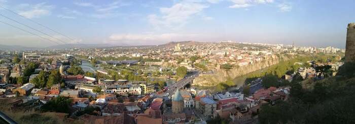 Панорама на город Тбилиси