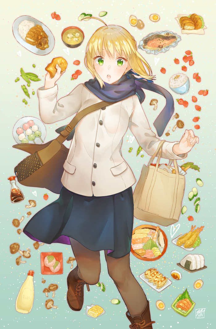  Saber , Anime Art, , Fate, Saber