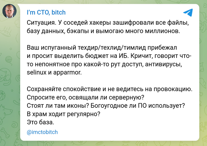    ? I`m CTO bitch, IT , IT, , ,  , , , -, , ,  , Telegram ()