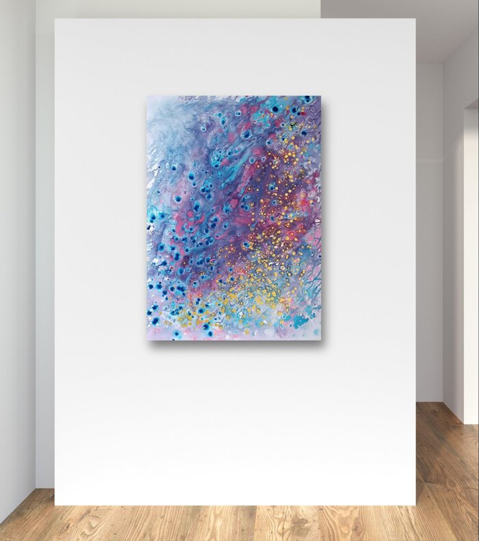 NOISE OF DREAMS Abstract painting by Diana Dimova-TRAXI  , , , ,  , , , 