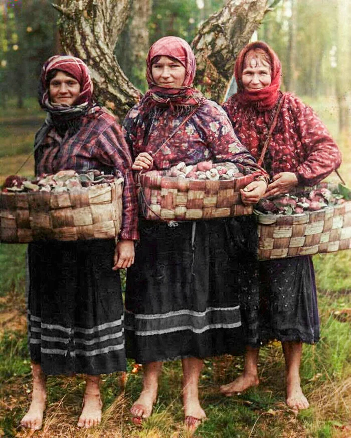 Подборка интересных и необычных фотографий Российской Империи. 20 раскрашенных фотографий. Часть II Старое фото, Колоризация, Историческое фото, Фотография, Российская империя, 19 век, 20 век, Крестьяне, Длиннопост