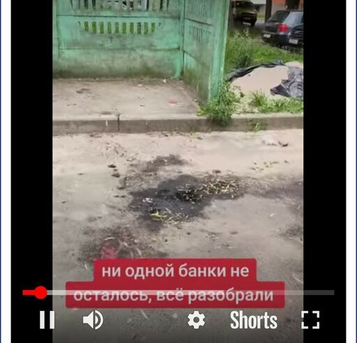 На следующий день картина была иная, все закатки разобрали. Не дали пропасть добру любители заготовок!