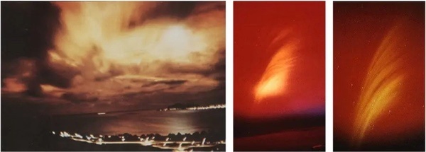 Снимки первого испытания Starfish в 1962 году.