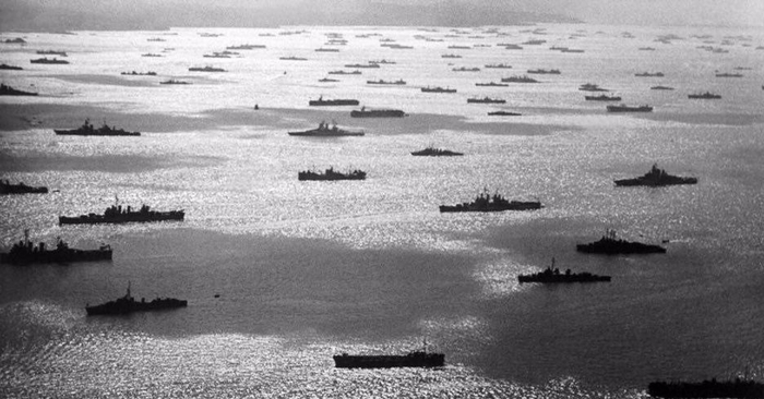 Тихоокеанская эскадра США в битве за Маршалловы острова. Ничем подобным СССР не обладал даже близко.