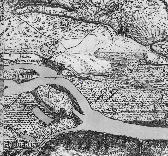 Военно-Топографическая карта Казанской губернии 1880 год