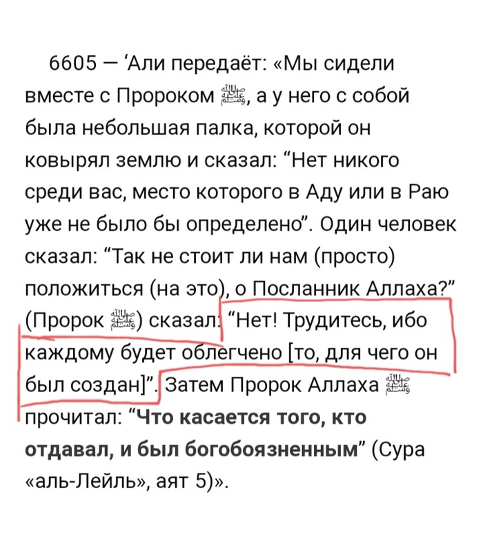 Аль Бухари, 6605.