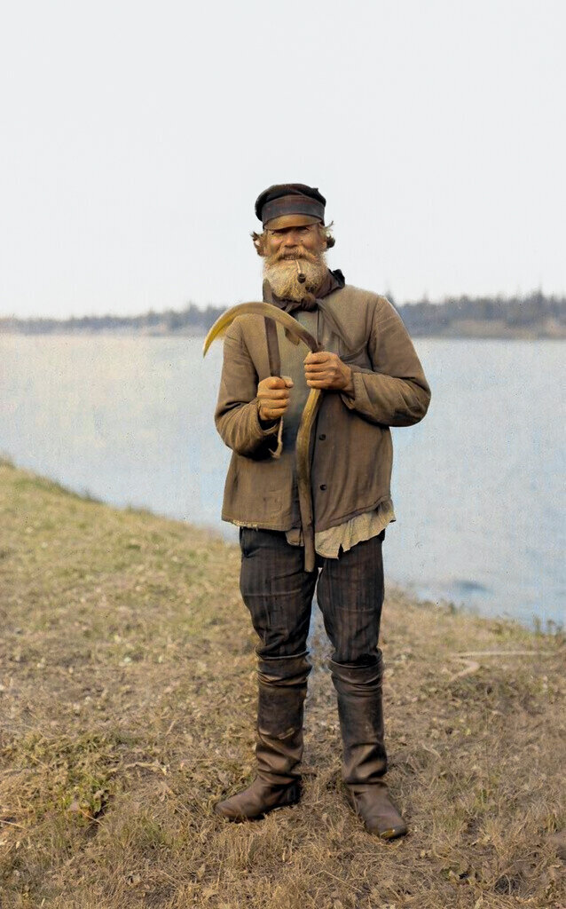 Подборка интересных и необычных фотографий Российской Империи. 20 раскрашенных фотографий. Часть III Старое фото, Колоризация, Историческое фото, Российская империя, История России, Крестьяне, 19 век, 20 век, Длиннопост