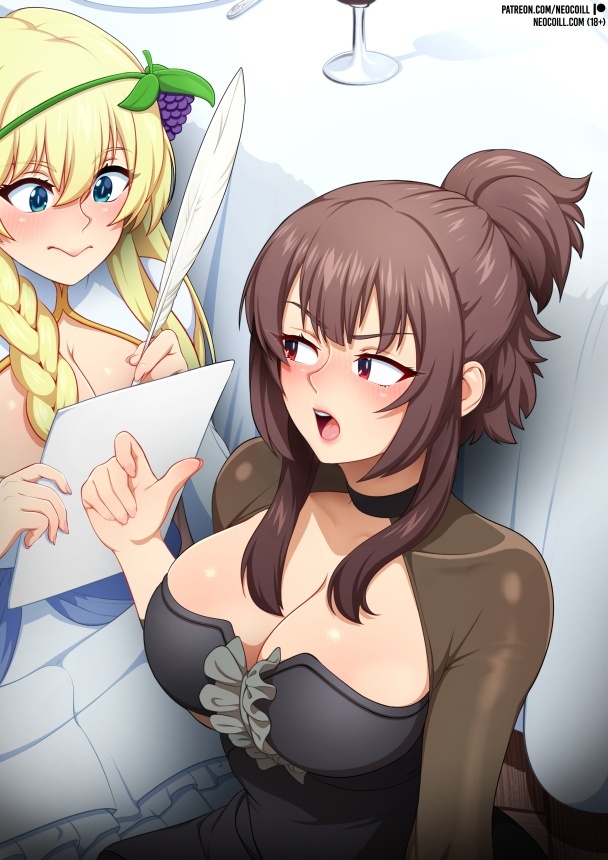      ? ,  , ! , Anime Art, Megumin, Iris, Konosuba