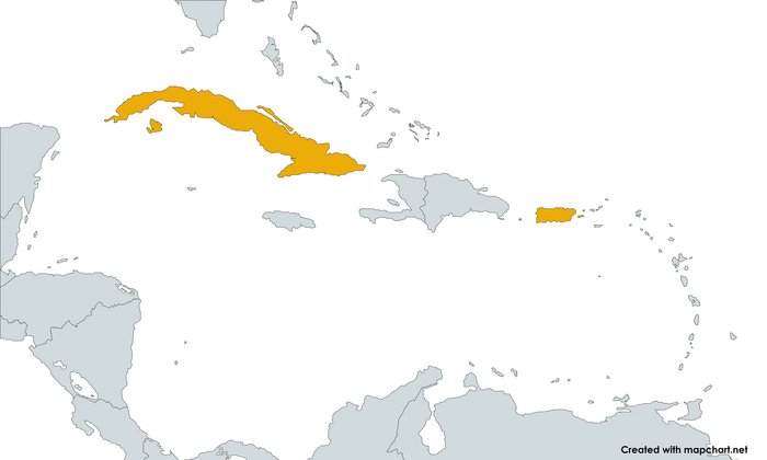 В XIX столетии Испания всё ещё правила крупнейшим островом Карибского моря, но особых выгод это ей не приносило