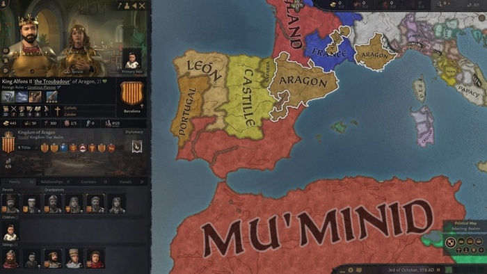 Иберия в 1178 году.