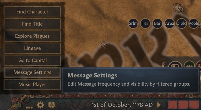 Местонахождение настроек уведомлений.