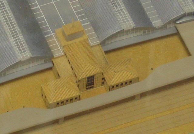 Макет здания аэровокзала архитектора Н.Н. Щетинина.