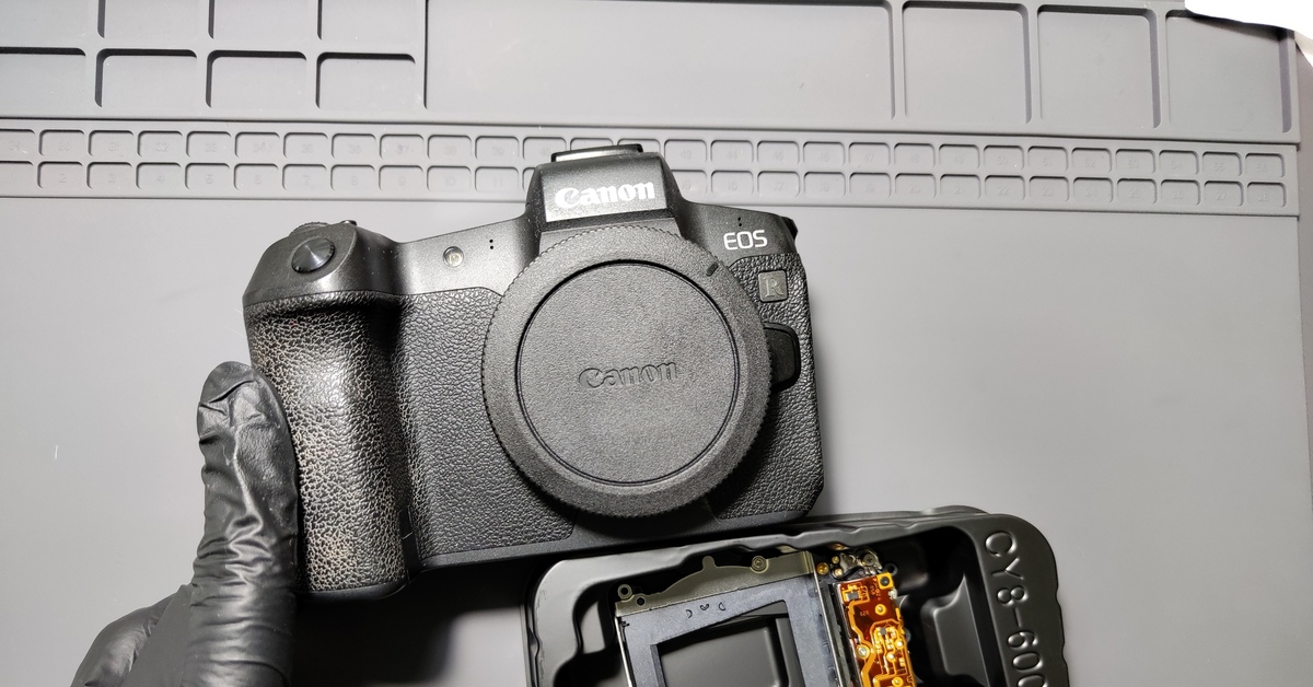 Замена затвора Canon EOS R | Пикабу