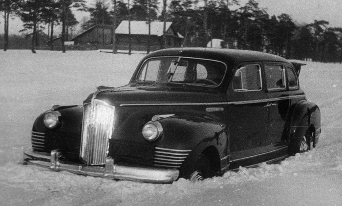 Первый полноприводный ЗИС-110Ш на испытаниях