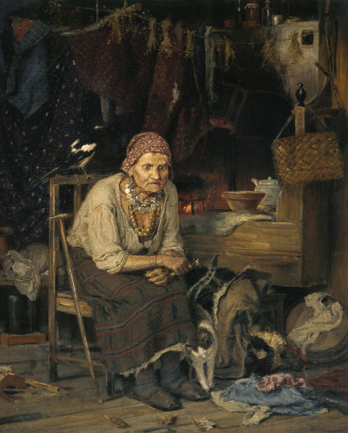 Константин Савицкий «С нечистым знается», 1879