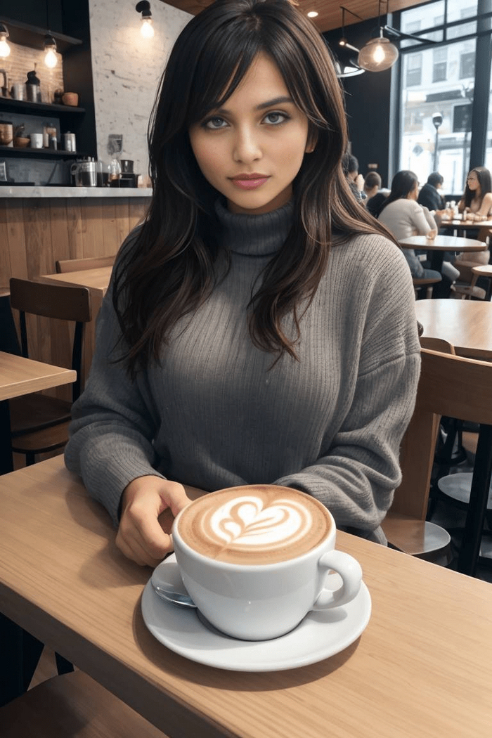 Девушка модель, созданная при помощи ИИ