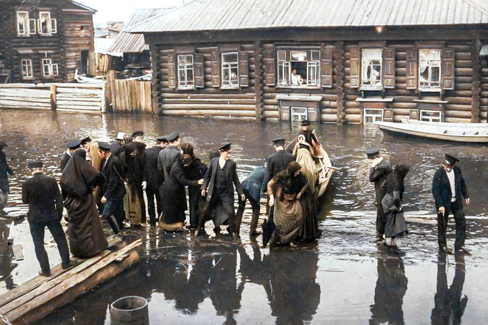 Как жила и выглядел Пермь в начале XX века? 20 раскрашенных фотографий дореволюционного города Историческое фото, Колоризация, Старое фото, История города, Пермь, 20 век, Российская империя, Длиннопост