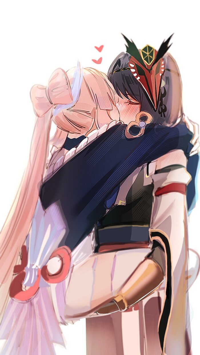 Kokomi & Sara Anime Art, , Twitter (), , Genshin Impact, Sangonomiya Kokomi, Kujou Sara (Genshin Impact), 