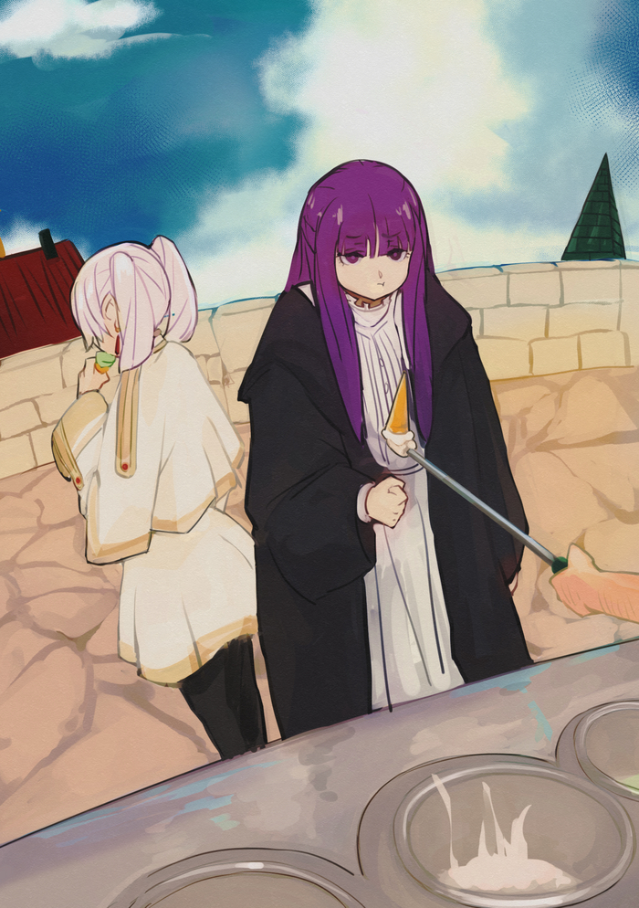  , Anime Art, Sousou no Frieren, Frieren, Fern, , 