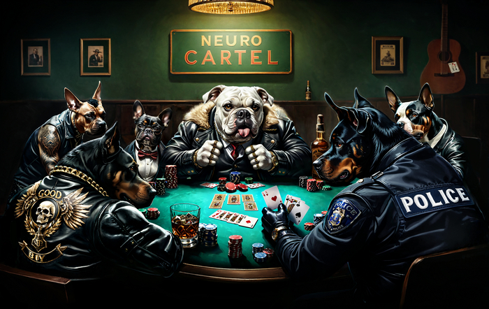 Собачий покер: Speed Painting | 6 часов за 13 минут | Создание Арта в Stable Diffusion