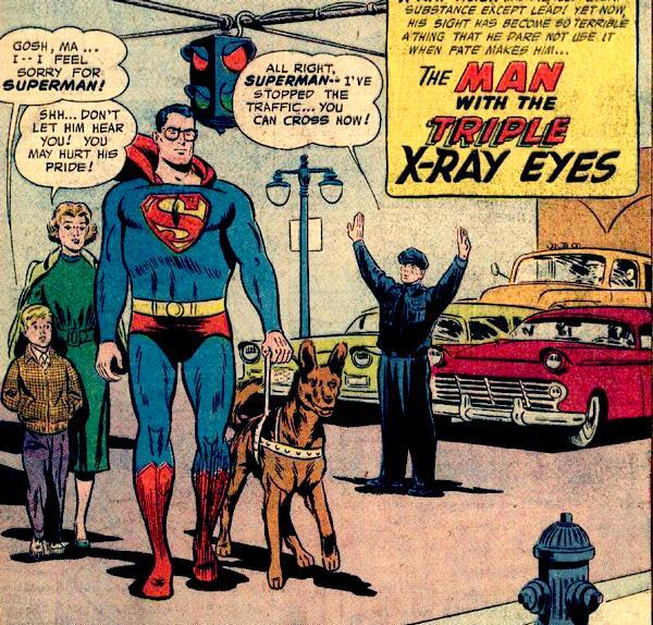 И никто не задаётся вопросом, почему в очках Супермэн похож на Кларка Кента.