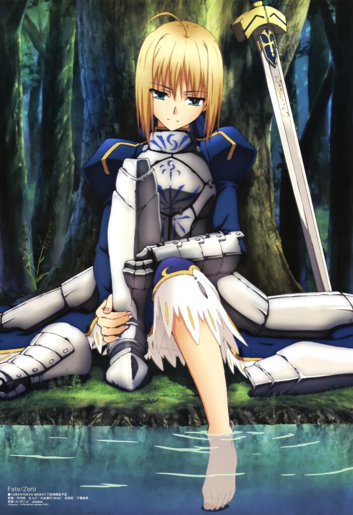  Saber , Fate, Fate-stay Night, Saber, Artoria Pendragon, Anime Art