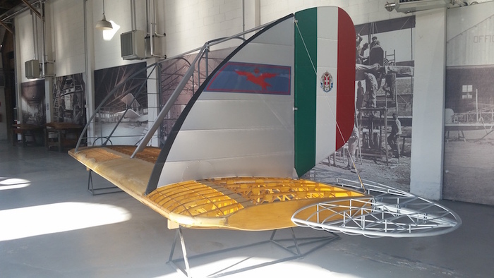 Восстановление хвостового оперения продвигается очень хорошо. (изображение предоставлено Исторической ассоциацией Савойи Маркетти)