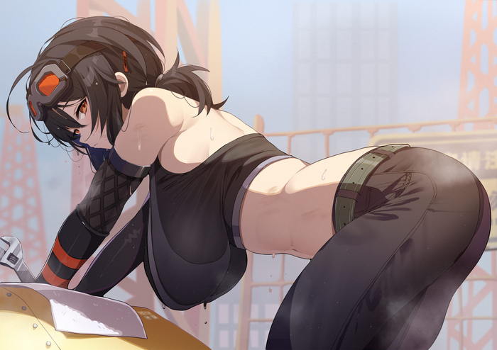 Best part of construction work Anime Art, Zenless Zone Zero, Grace Howard (zzz), Deyui
