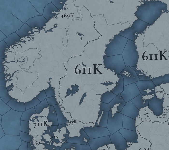 На севере живёт мало людей…