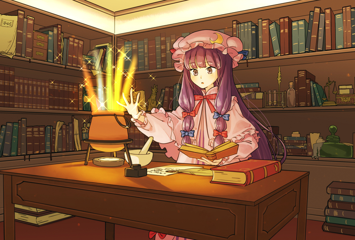  Touhou, Patchouli Knowledge, Anime Art, Game Art, , 